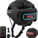 Smart Bike Helmet with Light: Bicycle Helmets for Adult Teens for Mountain & Road Cycling Electric Scooter Skateboard Skating (Black)