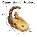 Abia Jaeia Rabbit On The Swing Gutter Downspout Extension Decoration,Rain Downspout Diverter Garden Statue,Decorative Gutter Extension,Downspout Splash Block,Animal Resin Statue Outdoor Dcor