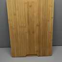 Allsum 24x18" Extra Large Bamboo Cutting Boards for Kitchen, XXL Wood Charcuterie Boards Cheese Serving Tray with Side Handles and Juice Grooves, Solid Durable Reversible