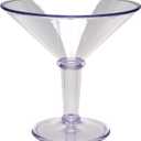 G.E.T. Shatterproof Plastic Jumbo Martini Cocktail Glass, BPA Free, 48 Ounce, Clear (EXP 02/04/32)