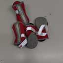 QUMY Dog Shoes for Small Dog, Puppy Dog Boots & Paw Protectors for Winter, Summer Hot Pavement, Waterproof in Rainy Weather, Ourdoor Walking, Indoor Hardfloors Skid-Resistant Soles Red Size 5