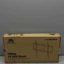 Mounting Dream TV Wall Mount for Most 37-75 Inch TVs, Universal Tilt TV Mount Fit 16", 18", 24" Stud with Loading Capacity 132lbs, Max Vesa 600 x 400mm, Low Profile Flat Wall Mount TV Bracket (Black)