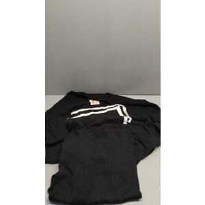 PRETTYGARDEN Women's 2 Piece Fall Knit Sweater Set Long Sleeve Tops Wide Leg Pants Sweatsuit Tracksuit Outfit Winter Clothing (X-Large, Black)