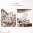 JAKAWIN Bridal Hair Accessories Wedding Hair Comb Silver Pearl Hair Piece for Women HC034 (1 Silver)