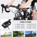 Bike Trainer, Magnetic Bicycle Stationary Stand for Indoor Exercise Riding, 26-29" & 700C Wheels, Quick Release Skewer & Front Wheel Riser Block Included