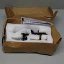 Voltstorm Front Door Handle Lever with Interior Knob Set - 304 Stainless Steel Front Door Lock Set Door Black Exterior Door Handle Thicknesses 1-3/8" to 1-7/8"