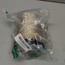 Champagne Gold Glitter Mesh Wired Ribbon 4" X 10 Yards Webbed Champagne Gold Sequin and Glitter Christmas Ribbon for Tree Decoration, Garlands and Swags, Home Decor, Craft Projects