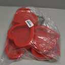 Wesiti 6 Pcs Small Heart Shaped Boxes with Window Valentine's Day Gift Boxes Plastic Storage Container for DIY Projects Presents Candy Jewelry Mother's Day Gifts(Red)