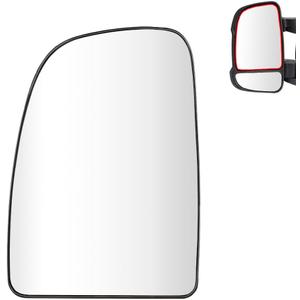 Senzeal Driver Side Heated Upper Mirror Glass Replacement for Ram Promaster 1500 2500 3500 2014 2015 2016 2017 2018 2019 2020 2021 Replace CH1320376 (Left Side)