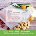 SPLF 9 Pack Reusable Gallon Freezer Bags Dishwasher Safe, Gray