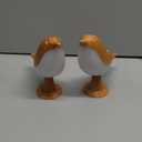 2 Cute Bird Table Lamps Combo,Rechargeable Cordless Lamp with 3 Color Temperature and Adjustable Brightness,Small Desk Lights for Bedroom Nightstand Bedside Table - Wood Tone