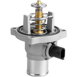 Car Coolant Thermostat Housing Assembly, Aluminum Vehicle Engine Coolant Thermostat Housing Replaces 96984104 55564891 902-821, Compatible with Aveo Pontiac Sonic Trax