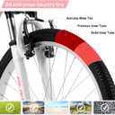 Hiland 20 24 Inch Mountain Bike for Kids Age 5 + Year Old, Front Suspension Fork Kids' Bicycles for Boys Girls Multiple Colors