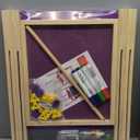 JOYOOSS Easel for Kids Art Easels for Toddlers,Adjustable Magnetic Whiteboard Chalkboard for Kid Dry Erase Board Easel for 2 Year Old and Toddler Art Easel for Kids Ages 4-8 8-12 (Purple)