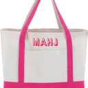 Extra Large American Mahjong Empty Bag 25.2 x 14.17 x 9.06 Inches Mahjong Tile Bag for Game Players Mah Jong Lover Gifts(Pink)