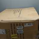 Amazon Basics Ergonomic Executive Office Desk Chair with Lumbar Support, Flip-up Armrests, Adjustable Height, Cream Leather