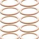 SEWACC 100pcs Wood Frames Flower Decorations Natural Wood Frame Circles for Crafts en Dream Catcher Rings Rings for Crafts DIY Decor Scrapbook Log Chips Dreamcatcher, 5cm