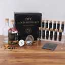 Apragaz Gin Infusion Kit, Gin Making Kit Complete with 12 Botanicals, 2 Bottles, Funnel & Filters, Cocktail Mixers - Unique Gift for Men/Women - Valentine's Day, Mother's Day, Birthday Gifts