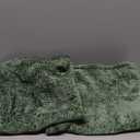 DEZENE Pack of 2 Forest Green Christmas Decorative Throw Pillow Covers 22x22 Cozy Soft Chenille Accent Vintage Square Couch Pillow Covers for Home Decor Bed Sofa Living Room