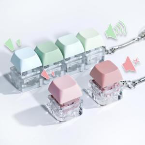 3 PCS Keyboard Fidget Toy, Quiet & Loud Fidget Keyboard Toys to Release Stress, Portable Linear & Separate Fidget Keyboard Keychain, Silent Keyboard Fidget Clicker for Quiet Sense