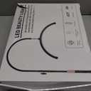 Half Moon Light for Lash Tech, Flexible Lash Lamp with Phone Holder for Eyelash Nail Art Tattoos Skincare, 5 Color Temperatures & Brightness Setting LED Floor Lamp Esthetician Light