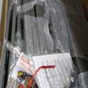 GarveeLife Poly Lumber Rocking Chair Outdoor Set of 2 - HDPE High Back Porch Rocker Chairs for Adults - All Weather Resistant Furniture for Patio - Grey (Black)