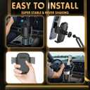 Phone Holders for Your Car, 2 in 1 Universal Cup Holder Expander Adjustable Base with Phone Mount, Long Arm with 360°Rotation Cup Holder Phones Mount for Car Compatible with All Smartphones