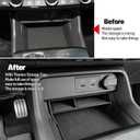 Thenice for 11th Gen Civic Center Console Organizer Caddy Glove Storage Box Compatible with Honda Civic 2022 2023 2024 2025