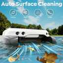 Pleco SK01 Solar Powered Pool Surface Skimmer Robot – APP Controlled, 24/7 Auto Cleaning, Dual Charging, Obstacle Avoidance, Large Filter, Fits Most Pools (Gray White)