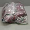 CAR PASS Bling Diamond Burgundy Leather Car Seat Covers Full Sets Interior Sets, Waterproof Shining Glitter Sparkly Crystal Universal Armrest Fit Automotive Truck SUV Cute Women Girl, Red Rhinestone