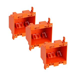 [3 Pack] CLOUDY BAY Two Gang Electrical Outlet Box,25 Cubic Inch Junction Box,Old Work Box,UL Listed