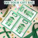Aliceset Green 12 Pcs 2026 Clear Graduation Gift Bags Class of 2026 Grad Bags with Ribbon Die Cut Handles Plastic Graduation Gifts Wrapping for School Grad Party Decor Supplies, 7x10x3.15 Inch
