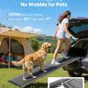 VEVOR Dog Ramp for Cars, 63" L x 17" W, Folding Pet Ramps for  Dogs up to 250lbs, Pet Stair Ramp with Non-Slip Felt Rug Surface, Portable Outdoor Dog Car Ramps for SUV & Truck