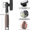 Beneno Can Opener, Manual Side Safe Cut Can Opener Smooth Edge with Durable Sharp Blade, Effort-Saving Knob & Comfortable Non-slip Handle, Brown