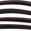 Lightronic Extra Durable Clip-on in-Channel Auto Vent Window Visor, Fits 2014-2019 Toyota Corolla Sedan (EXCLUDES Hatchback), UV Protection Rain Guard, Original Wind Deflector, Dark Smoke, 4-Pcs
