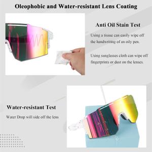 Ukoly Cycling Sunglasses for Men Women with 3 Interchangeable Lenses, Polarized Sports Sunglasses, Baseball Sunglasses