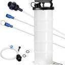 Happybuy Liquid Extractor, 1.74 Gallons (6.5 Liters), Hand-Controlled Manual Oil Change Vacuum Liquid Extractor with Dipstick and Hose, Oil Change Pump for Vacuum Extraction of Car Fluids