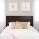 Prepac Stylish Flat Wood Panel Headboard for Queen Size Beds, Simplistic Wooden Queen Headboard 2.25" D x 64.5" W x 48" H, Espresso, EHFQ-1301-1