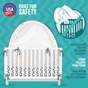 KinderSense - Premium Baby Safety Crib Tent - Toddler Crib Topper to Keep Baby from Climbing Out - See Through Mesh Crib Net - Mosquito Net - Pop-Up Crib Tent Canopy to Keep Infant in