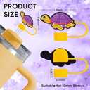 30Pcs Purple Straw Cap Covers for Stanley Cup Accessories 0.39in/10mm Straws Toppers Silicone Straws Tip Covers for 30-40oz Tumbler Cup Straw