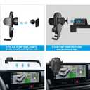 Phone Holder Mount for Kia Carnival Accessories 2025 2026 Navigation Screen Car Cell Phone Mount for Kia Carnival LX LXS EX SX Prestige Smartphones Interior 360 Degree Rotation(with 12.3-Inch Screen)