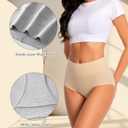 Womens Cotton High Waisted Underwear Full Coverage Panties Ladies Briefs Multipack (Regular & Plus Size) (X-Large, Multicolored-01-5 Pack)