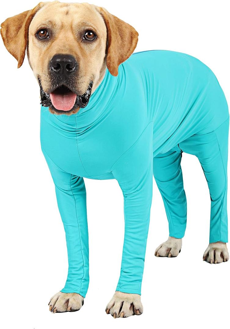 Etdane Recovery Suit for Dogs Surgery Suit Female Spay Dog Surgical Recovery Suit Male Dog Onesie for Surgery Female Anti Licking Wounds Dog Shedding Suit Blue/XS