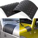 Danti Black Cowl Body Armor Outer Cowling Cover for Jeep Wrangler JK JKU Unlimited Rubicon Sahara X Off Road Sport 2007-2018 (Pack of 2)