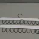 Bra Hanger for Closet, Tank Top Hanger 20 Hooks Capacity Foldable Wood Space Saving Hangers Closet Organizers and Storage for Dorm & Apartment for Tank Top, Bra, Scarf (White)