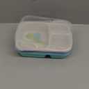 Bento Box Adult Lunch Box - 3 Pack,3-Compartment Leak-Proof Bento Boxes Ideal Portion Sizes for Kids , Reusable Food Storage Snack Containers,Microwave and Dishwasher Safe & Food-Safe Materials (blue)