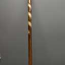 Big Ball Head Twisted Style Wooden Walking Stick for Hiking with Compass (Nature Color, 48 Inches, One Piece)