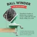 Knit Picks Yarn Ball Winder for Knitting and Crocheting (Green)