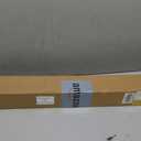 UNISHADES no Drill Cordless Roman Shades for Windows, 30" W × 64" H - 100% Blackout - Linen - Mist White