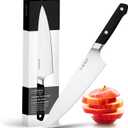 Misen 8" Chef Knife  High Carbon Japanese AUS-10 Stainless Steel  Hybrid German & Japanese Blade  Precision Kitchen Knife for Professionals & Home Cooks  Ultimate Cutting Performance - Black